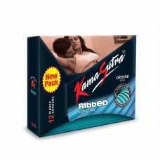 KAMASUTRA RIBBED CONDOMS 12'S PACK