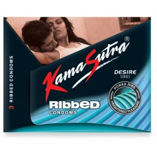 KAMASUTRA RIBBED CONDOMS 3'S PACK